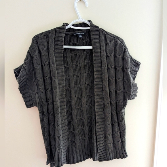 Banana Republic Cotton Dark Gray Knit Vest Size S - Picture 1 of 6